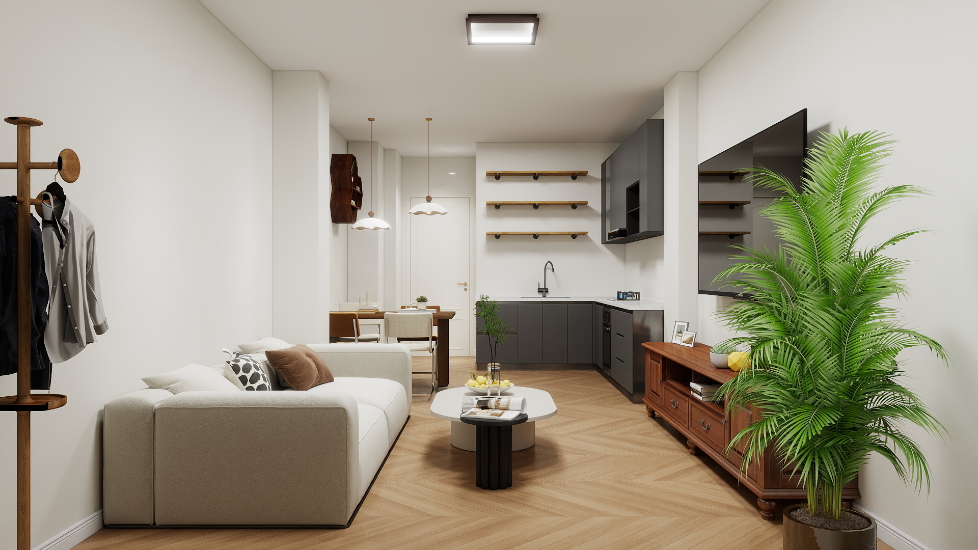 Salón contemporáneo de referencia para el Loft Rochapea